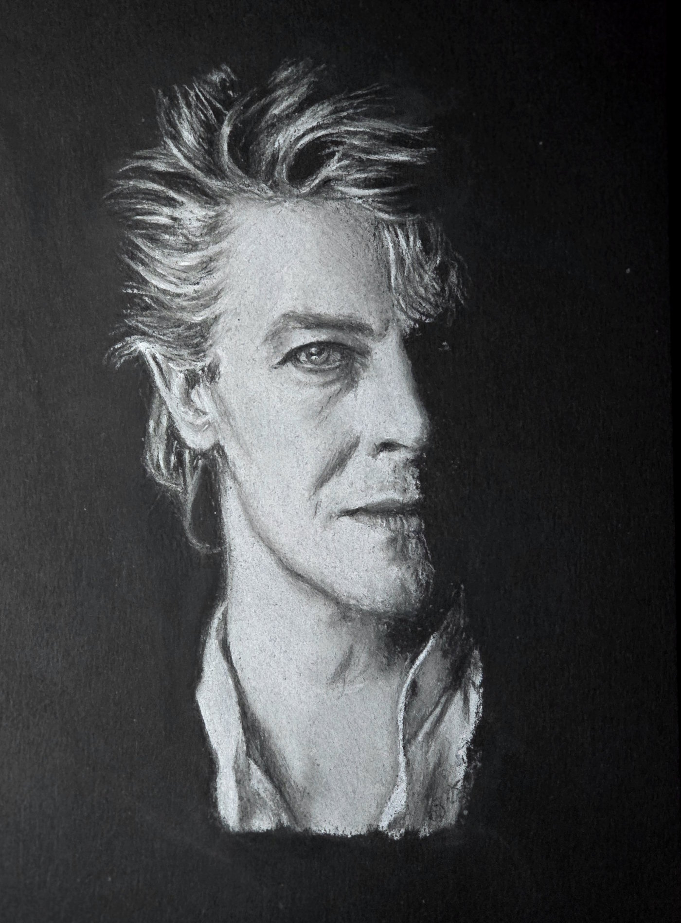 David Bowie - Pastelportret door Massin Art