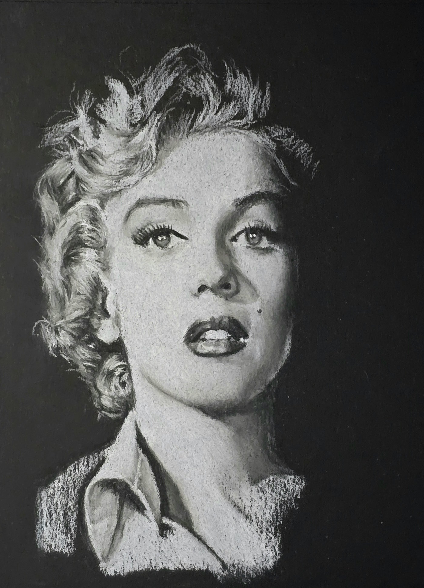 Marilyn Monroe - Pastelportret door Massin Art